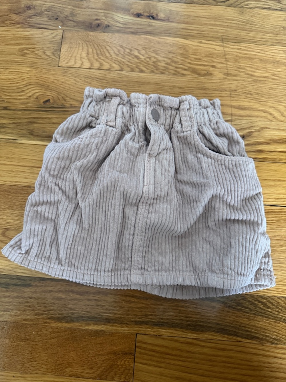 NWOT Zara Girls Velour-Corduroy Skirt 2-3Y
